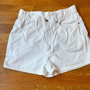 Vintage J. Crew High Waist White Cotton Jean Shorts